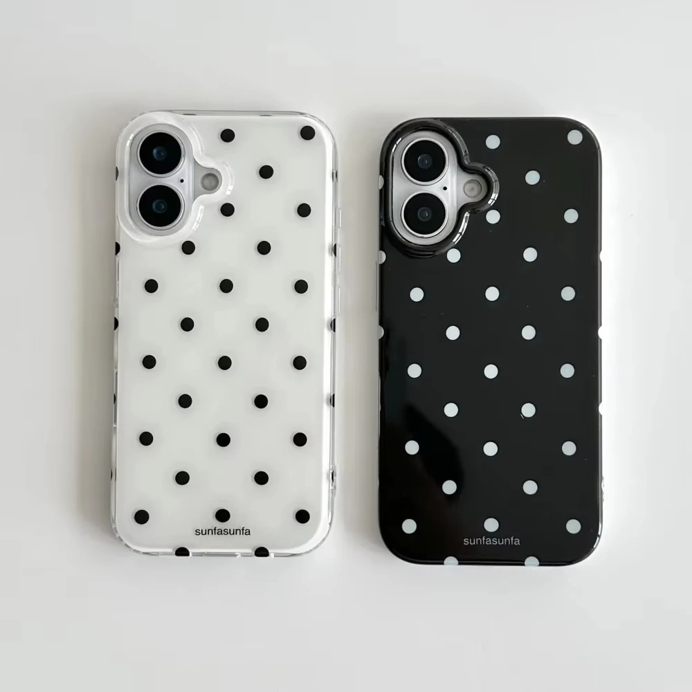 Phone Cases Protective - Custodia per telefono minimalista a pois