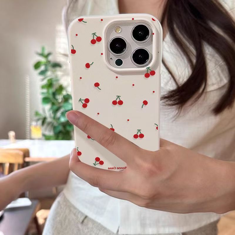 Cute Cartoon Case - Simpatico cartone animato Cherry Lichee modello