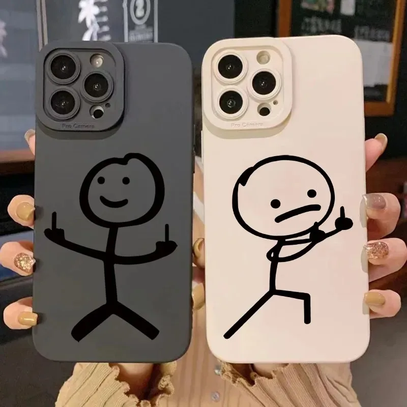 Cute Cartoon Case - Custodia Morbida in Silicone Opaco con