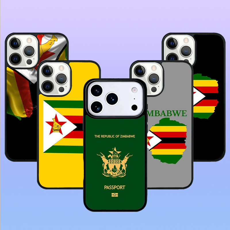Phone Cases Zimbabwe - Custodia per telefono con bandiera dello