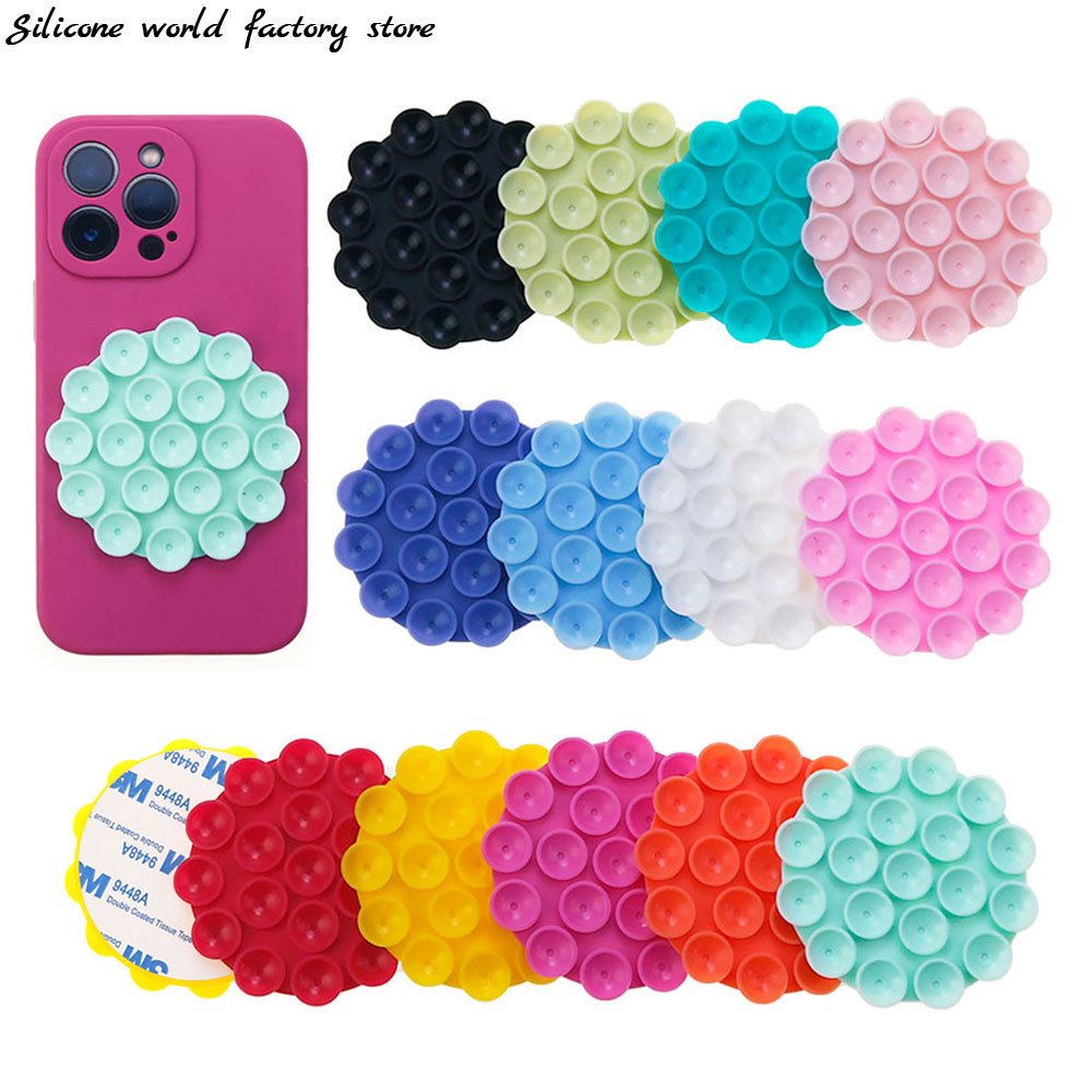 Phone Cases Rubber - Silicone World Round Ventosa in silicone