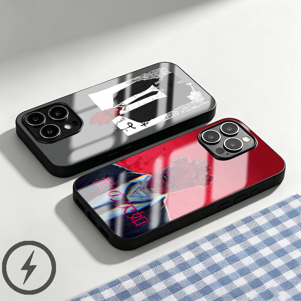 Phone Cases For Iphone 15 - Custodia per telefono in vetro magnetico